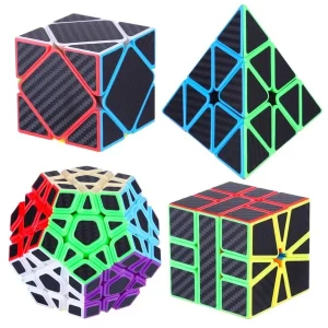Set Cubos Magicos Wca Carbon Fiber