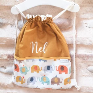 Mochila infantil cuerdas elefantes