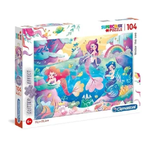 Rompecabezas Bajo El Mar Glitter 104 Pz Clementoni